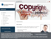 Tablet Screenshot of patent-sawicki.pl